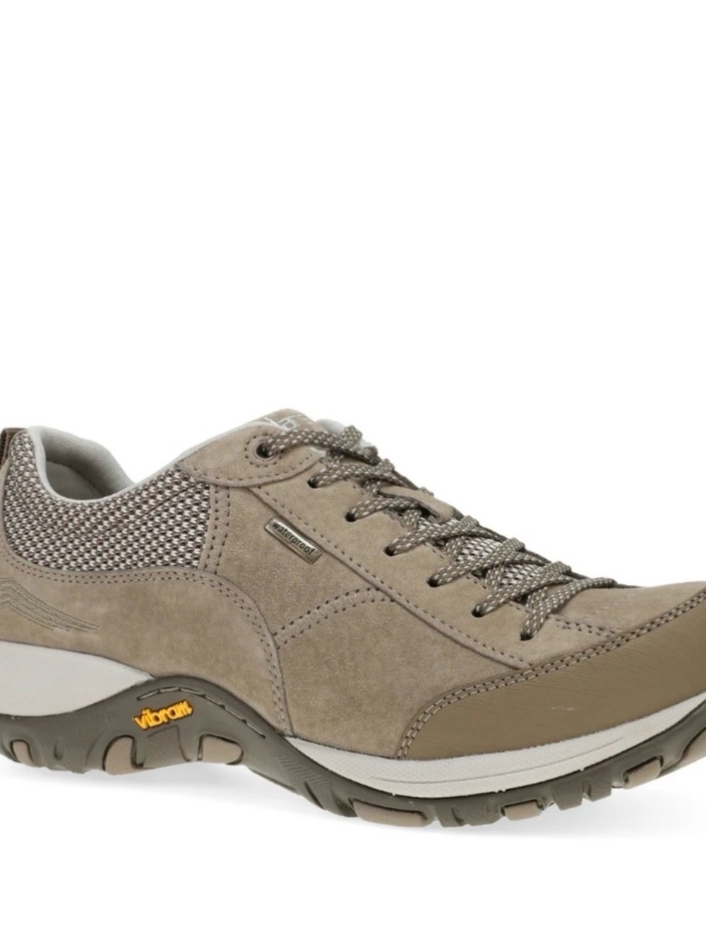 Dansko Paisley Waterproof Hiking Sneakers Womens 38W Taupe Vibram Walking Shoes